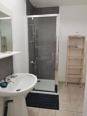 Salle de bains dans l'établissement Un rêve à la mer