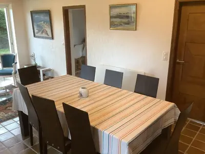 Coin salon dans l'établissement Villa bord de mer