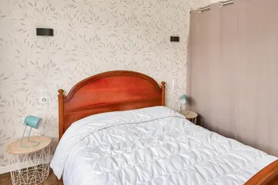 Un ou plusieurs lits dans un hébergement de l'établissement Grands espaces à Plovan - 6 Personnes