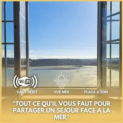 Maison Familiale Locquirec -Vue Mer - 6 chambres - 11personnes - Bretagne - Finistère Nord