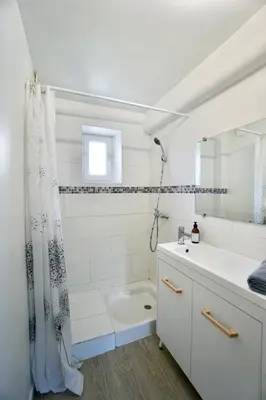Salle de bains dans l'établissement L'écume