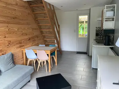 Cuisine ou kitchenette dans l'établissement Gîte de Kermoal-Maison 2 chambres
