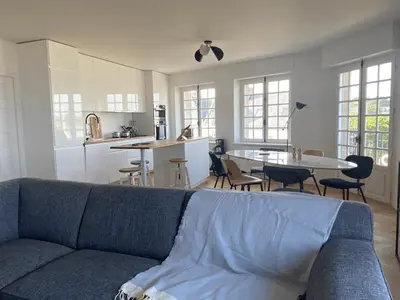 Cuisine ou kitchenette dans l'établissement Villa Ster et Mer