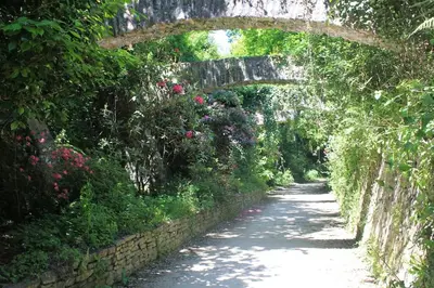 Jardin de l'établissement Maison de centre-ville avec grande terrasse