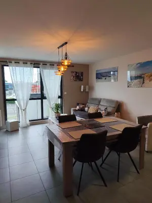 Coin salon dans l'établissement Trébeurden appartement T 3 vue mer 3 ***
