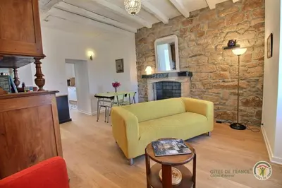 Coin salon dans l'établissement Le presbytere