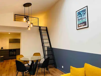 Coin salon dans l'établissement Loft - Centre Ville