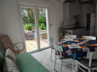 Coin salon dans l'établissement Auberge du Mer-Made Landévennec GR34