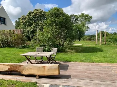 Jardin de l'établissement Cottage Tea Mamm , écrin de verdure et son jardin de thé, 3 étoiles