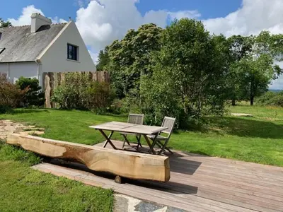 Jardin de l'établissement Cottage Tea Mamm , écrin de verdure et son jardin de thé, 3 étoiles
