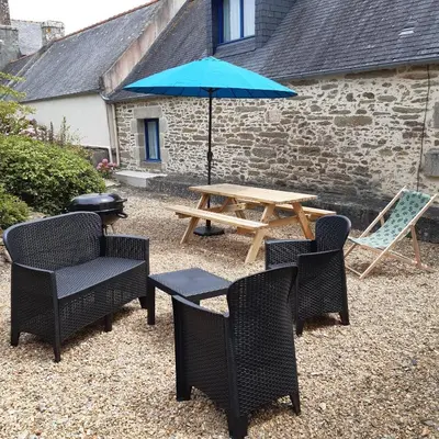 Terrasse ou espace extérieur de l'établissement Les gîtes de Tréguennec
