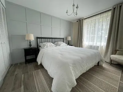 Un ou plusieurs lits dans un hébergement de l'établissement Les Cottages du Manoir, Jacuzzi -Crozon