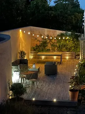 Jardin de l'établissement La Part des Anges 29 - Maison d'hôtes et Table épicurienne
