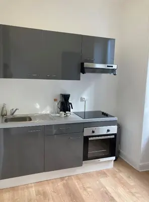 Cuisine ou kitchenette dans l'établissement Vue imprenable sur le Moulin du chaos !