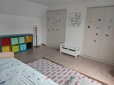 Un ou plusieurs lits dans un hébergement de l'établissement Maison entre terre et mer avec SPA privatif
