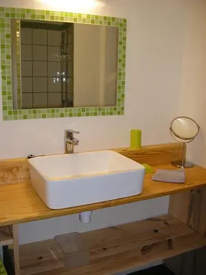 Salle de bains dans l'établissement Les chambres de Kerael