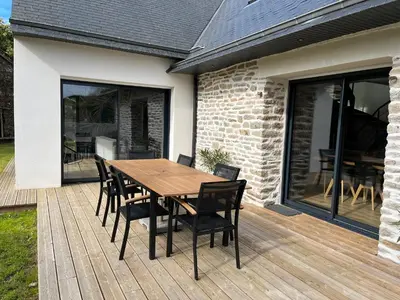 Terrasse ou espace extérieur de l'établissement Gîte de Croas Amandy
