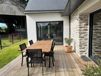 Terrasse ou espace extérieur de l'établissement Gîte de Croas Amandy