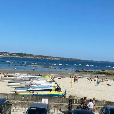 Studio vue mer face à la plage