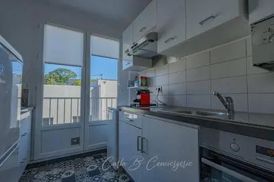 Cuisine ou kitchenette dans l'établissement LE PHARE - 2 personnes à Concarneau