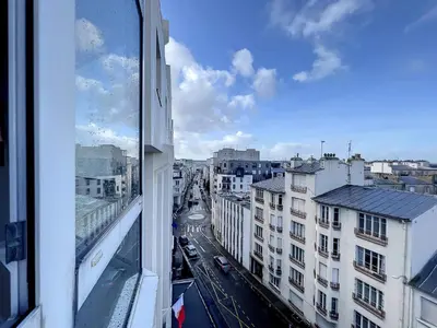 Vue générale sur Brest ou vue de la ville depuis l'appartement