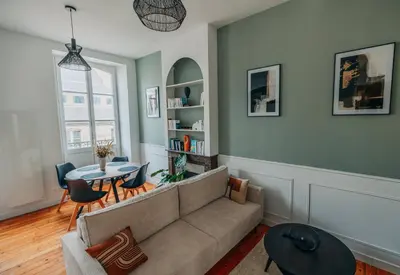 Coin salon dans l'établissement Les Balcons de Kéréon
