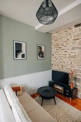 Coin salon dans l'établissement Les Balcons de Kéréon