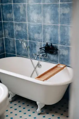Salle de bains dans l'établissement Les Balcons de Kéréon