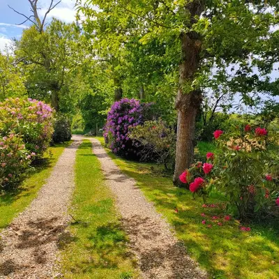 Jardin de l'établissement La Ferme de Kerraoul