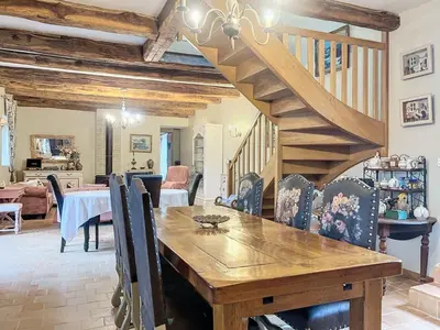 Coin salon dans l'établissement La Ferme de Kerraoul
