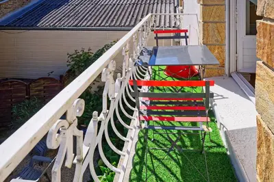 Balcon ou terrasse dans l'établissement Gîte de Mammig