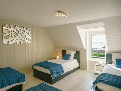 Un ou plusieurs lits dans un hébergement de l'établissement Holiday Home Echappée océane by Interhome