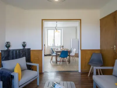 Coin salon dans l'établissement Holiday Home Ty Cam by Interhome