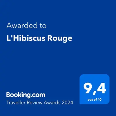Certificat, récompense, panneau ou autre document affiché dans l'établissement L'Hibiscus Rouge