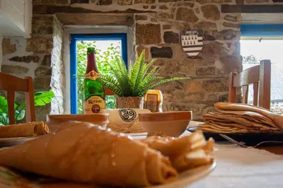Nourriture dans la maison de vacances ou à proximité