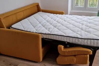 Un ou plusieurs lits dans un hébergement de l'établissement Appartement jolie vue / proche rue de Siam