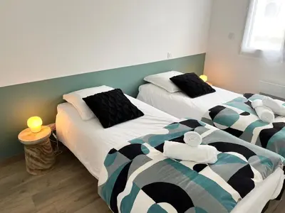 Un ou plusieurs lits dans un hébergement de l'établissement Villa Ty Plad, Penmarc'h