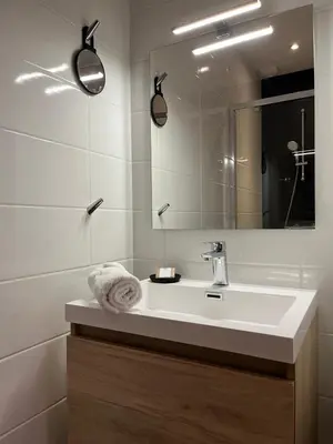 Salle de bains dans l'établissement Villa Ty Plad, Penmarc'h