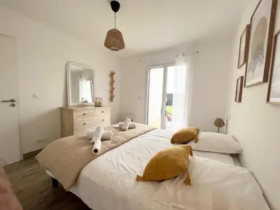 Un ou plusieurs lits dans un hébergement de l'établissement Villa Ty Plad, Penmarc'h