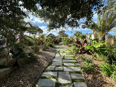 Jardin de l'établissement Camping de la côte des légendes