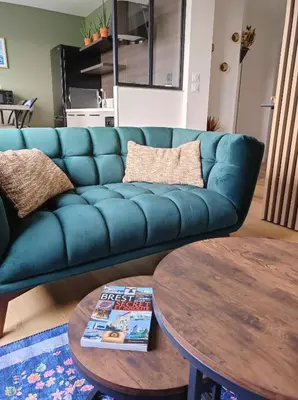 Coin salon dans l'établissement Appartement hypercentre avec vue panoramique
