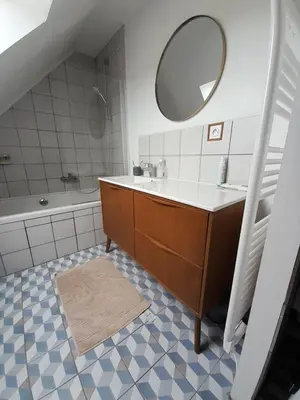 Salle de bains dans l'établissement Havre de paix au bout du monde