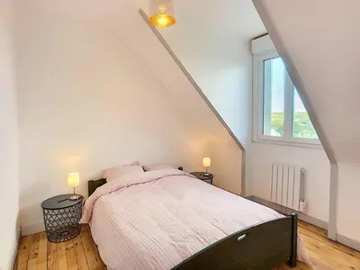 Un ou plusieurs lits dans un hébergement de l'établissement Ti-hañv - la maison d'été