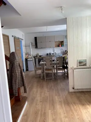 Cuisine ou kitchenette dans l'établissement Maison le cap