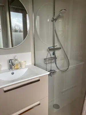 Salle de bains dans l'établissement Maison le cap
