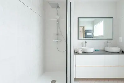 Salle de bains dans l'établissement Villa Vue Mer