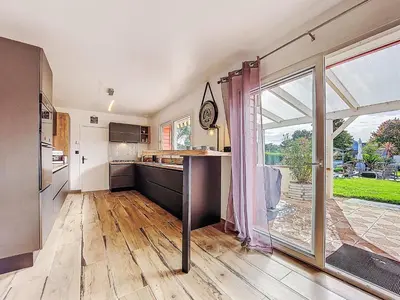 Cuisine ou kitchenette dans l'établissement Holiday Home Guiriden by Interhome
