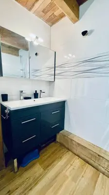 Salle de bains dans l'établissement La petite sirêne