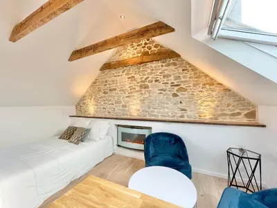Un ou plusieurs lits dans un hébergement de l'établissement LE CALLOCH 3D - Standing - Calme - Wifi - Smart TV