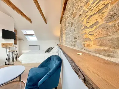 Télévision ou salle de divertissement dans l'établissement LE CALLOCH 3D - Standing - Calme - Wifi - Smart TV